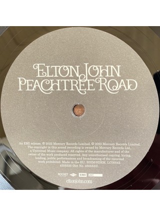 35005877		 Elton John – Peachtree Road 2lp, Buclet	" 	Pop Rock"	Black, 180 Gram, Gatefold	2004	" 	Rocket Entertainment – 4505533"	S/S	 Europe 	Remastered	08.07.2022