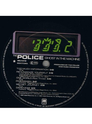 1403627		The Police – Ghost In The Machine (уголки помяты и подкрашены)	Pop Rock, New Wave	1981	A&M Records – AMLK 63730	 NM/EX	England	Remastered	1981