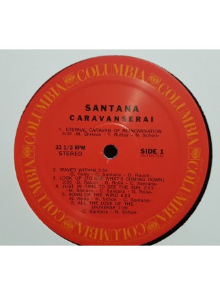 35008207	 Santana – Caravanserai	" 	Psychedelic Rock"	1972	"	Columbia – 19075817641 "	S/S	 Europe 	Remastered	04.05.2018