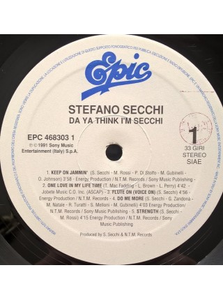 5000043	Stefano Secchi – Da Ya Think I'm Secchi, vcl.	"	Euro House, Italo House"	1991	Epic – EPC 468303 1	EX+/EX+	Italy	Remastered	1991