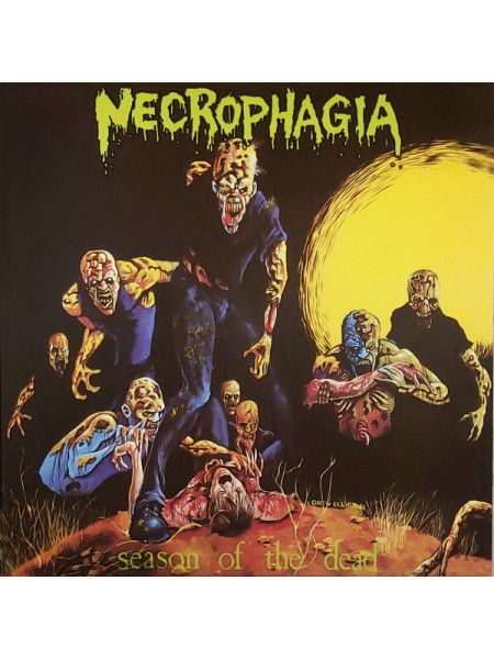 1800051	Necrophagia – Season Of The Dead  (YELLOW & BLUE)  	"	Death Metal, Thrash"	1987	"	Hells Headbangers – HELLS LP 298"	S/S	USA	Remastered	2022