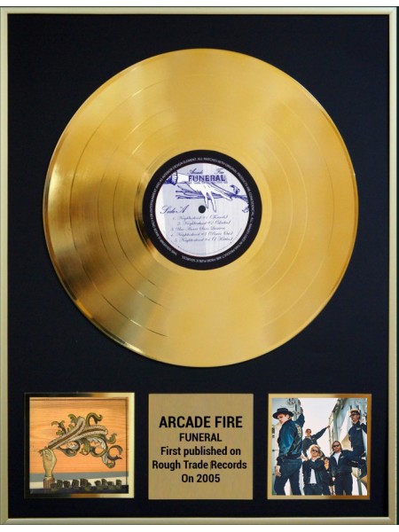 98002	Золотая реплика музыкального альбома	Arcade Fire  - Funeral   ( При заказе любых 3 шт. цена 5 000 руб.)