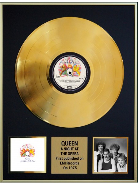 98035  Реплика студийной золотой записи Queen - A Night At The Opera