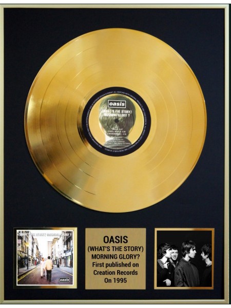 98030  Реплика студийной золотой записи Oasis - (What's The Story) Morning Glory?