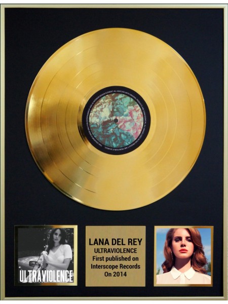 98022  Реплика студийной золотой записи Lana Del Rey - Ultraviolence