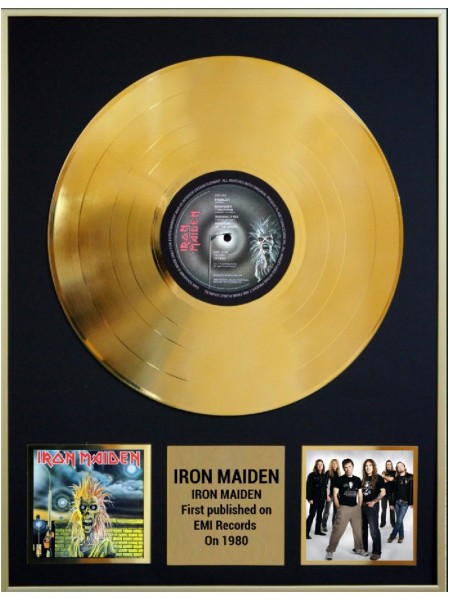 98001	Золотая реплика музыкального альбома	Iron Maiden - Iron Maiden
