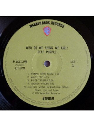 1400344	Deep Purple – Who Do We Think We Are   Obi копия.	1973	Warner Bros. Records – P-8312W	NM/NM	Japan