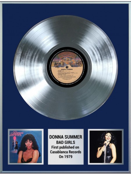 99002 Платиновая реплика музыкального альбома  Donna Summer – Bad Girls