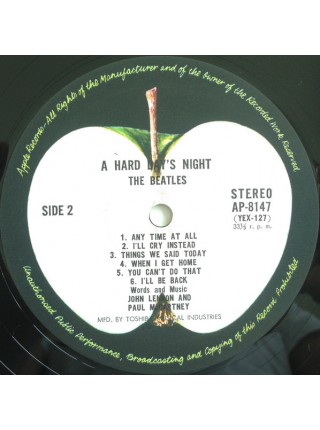 1400990	The Beatles – A Hard Day's Night  (Re 1969) Вкладка, Obi копия	1964	Apple Records AP-8147	EX/NM	Japan