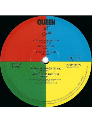 1403349	Queen ‎– Hot Space	Pop Rock, Hard Rock, Electronic, Synth-pop	1982	EMI – 1A 064-64773, EMI – 64773	EX+/EX+	Holland
